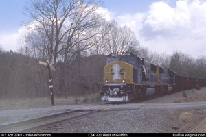CSX 720 West at Griffith